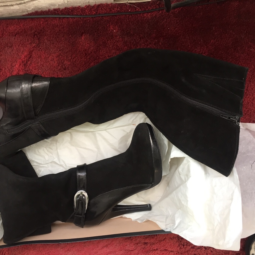Caressa suede/ leather boots
